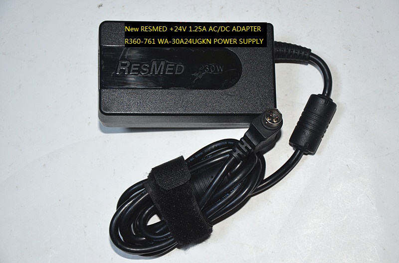 New RESMED +24V 1.25A AC/DC ADAPTER R360-761 WA-30A24UGKN POWER SUPPLY